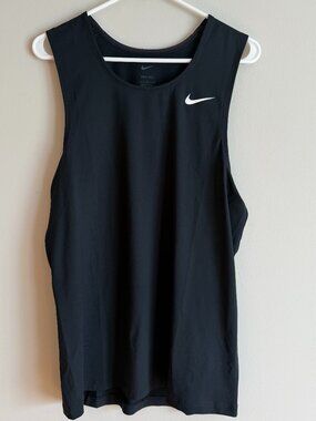 Nike CV2697-012 Mens Large Stock Tank Running Singlet Black